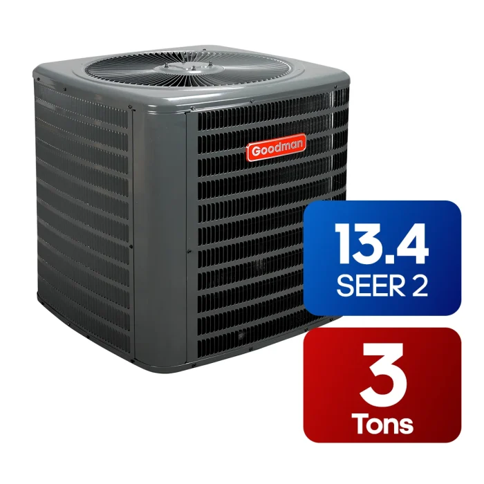 Goodman - High Efficiency A/C system (13.4 SEER 2) 3 Tons