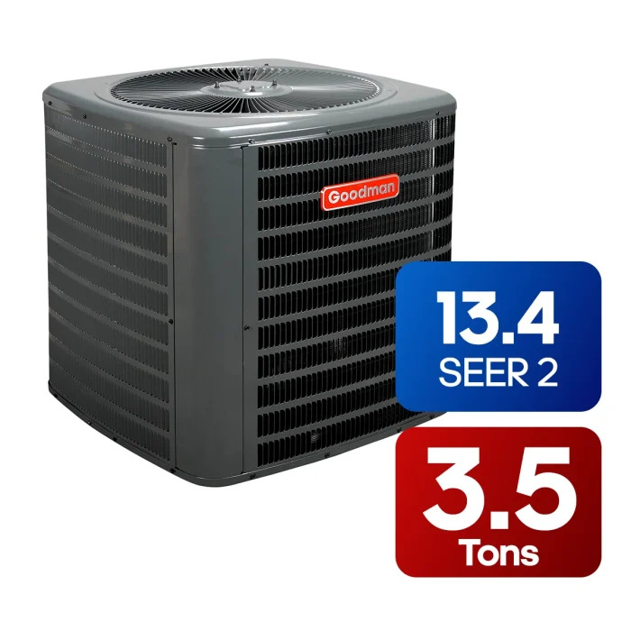 Goodman - High Efficiency A/C system (13.4 SEER 2) 3.5 Tons